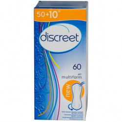 Прокладки женские ежедневные, Discreet (Дискрит) 60 шт эйр дышащие